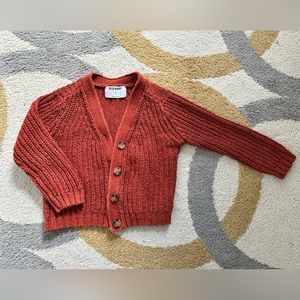 Old Navy button down cardigan sweater in Rust, size 5T